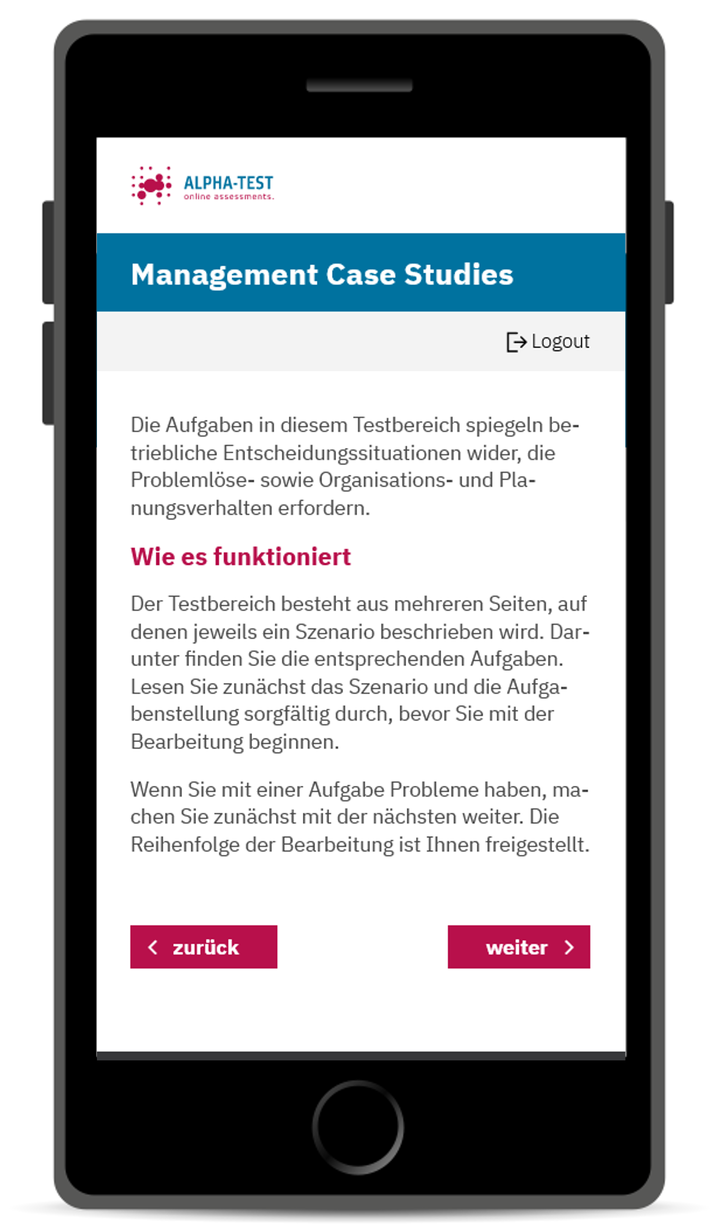 Management Case Studies für die Erfassung von Planungskompetenzen