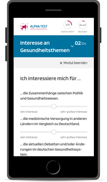 Interesse an Gesundheitsthemen