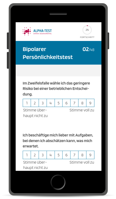 Bipolarer Persönlichkeitstest